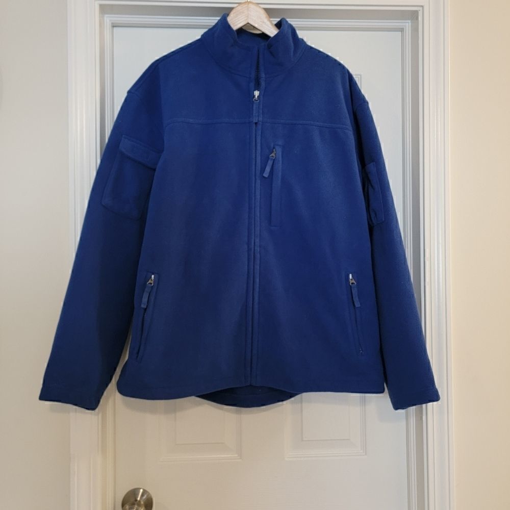 Duluth Trading Co. Fleece jacket cobalt blue size XL